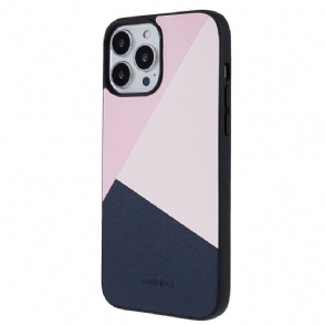 Hoesje voor iPhone 13 Pro Anti-fall Driekleurig Kunstleer