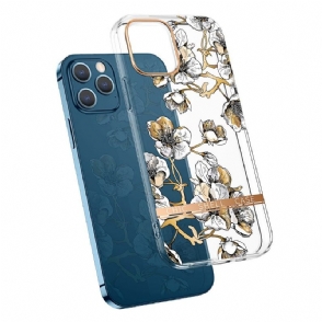 Hoesje voor iPhone 13 Pro Anti-fall Gardenia-bloem Wissen