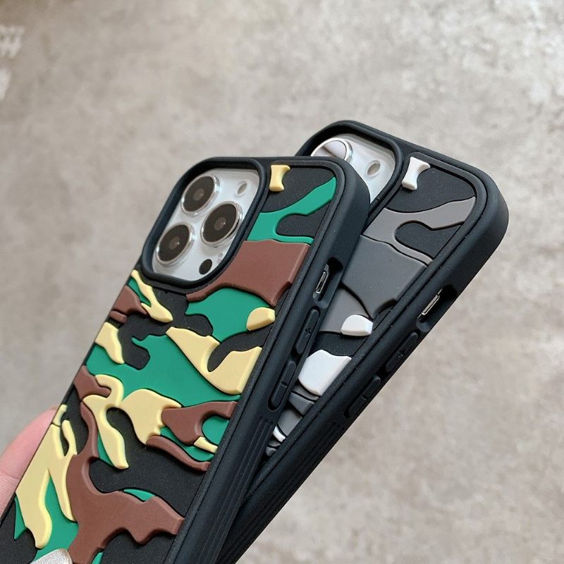 Hoesje voor iPhone 13 Pro Anti-fall Robuuste Militaire Camouflage