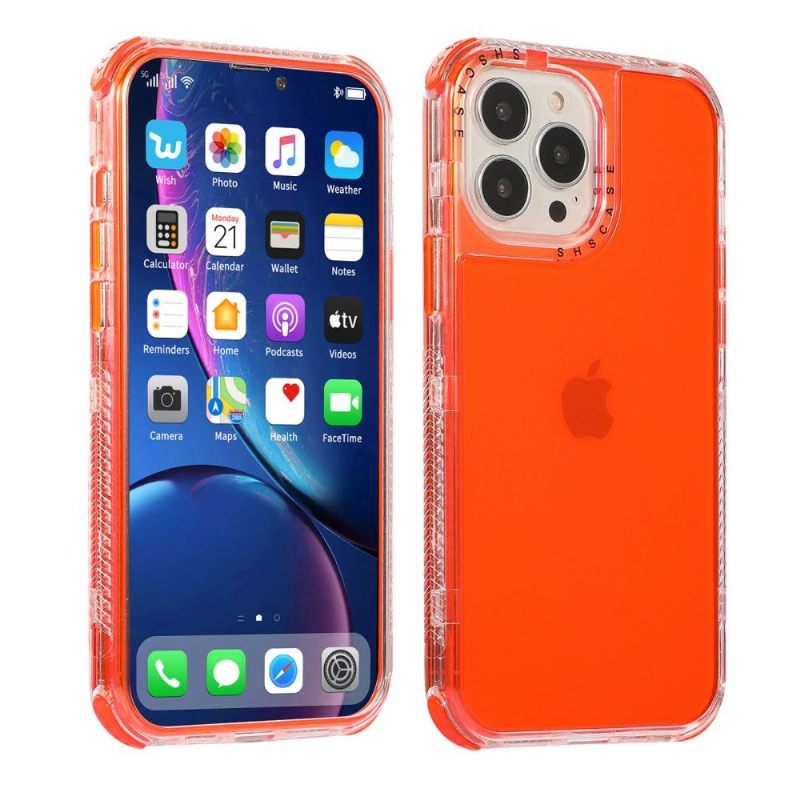 Hoesje voor iPhone 13 Pro Anti-fall Semi-transparante Kleur