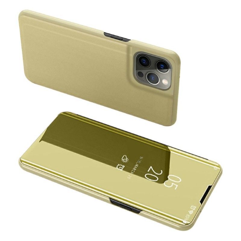 Hoesje voor iPhone 13 Pro Folio-hoesje Spiegeleffect