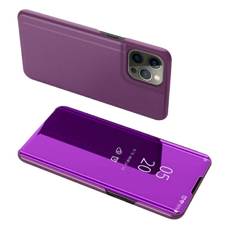 Hoesje voor iPhone 13 Pro Folio-hoesje Spiegeleffect