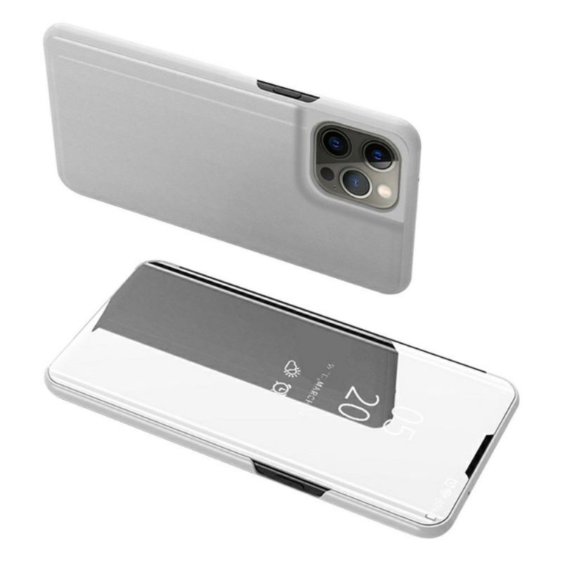 Hoesje voor iPhone 13 Pro Folio-hoesje Spiegeleffect