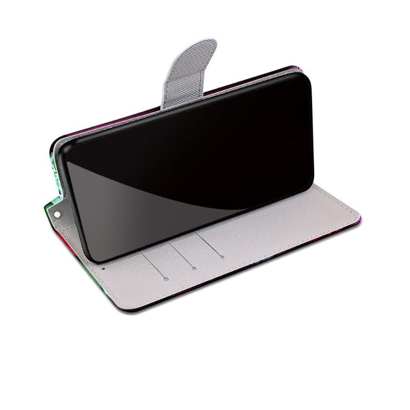 Leren Hoesje voor iPhone 13 Pro Macarons