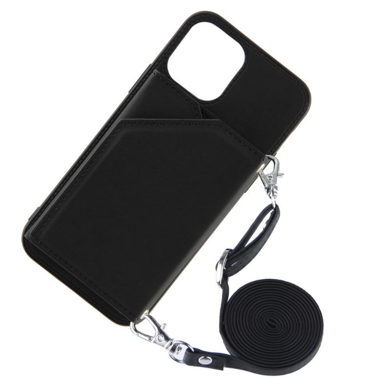 Telefoonhoesje voor iPhone 13 Pro Aude Lanyard Met Meerdere Compartimenten