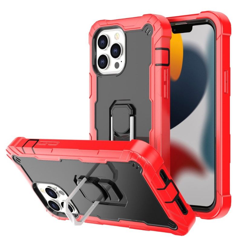 Telefoonhoesje voor iPhone 13 Pro Bescherming Tweekleurig Ringpantser