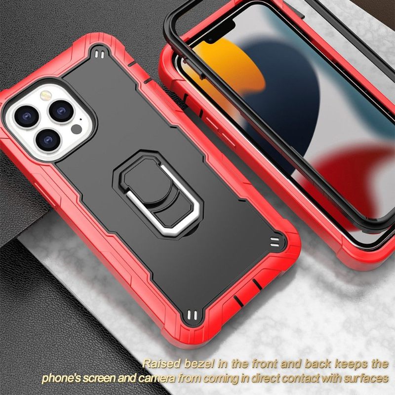 Telefoonhoesje voor iPhone 13 Pro Bescherming Tweekleurig Ringpantser