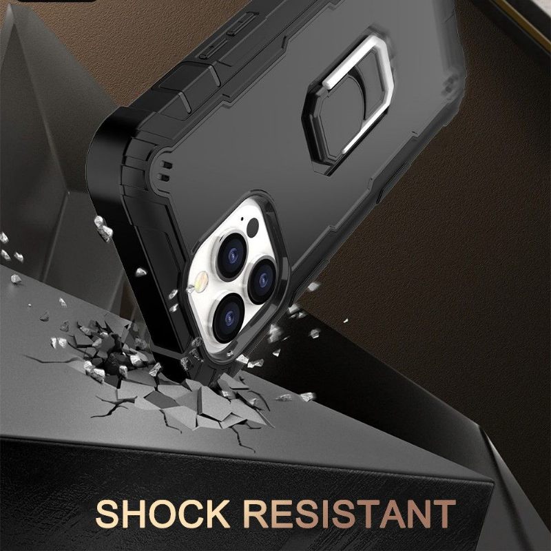 Telefoonhoesje voor iPhone 13 Pro Bescherming Tweekleurig Ringpantser
