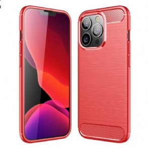 Telefoonhoesje voor iPhone 13 Pro Flexibel Geborsteld Effect