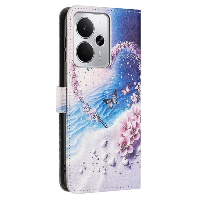 Flip Case Leren Realme 14 5g Hart