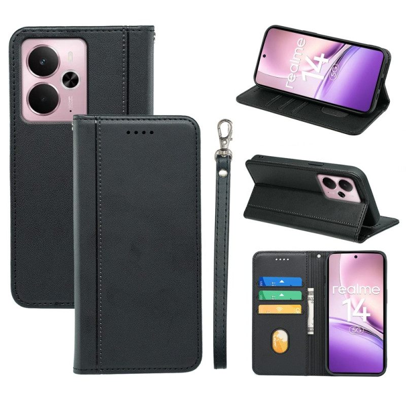 Folio-hoesje Realme 14 5g Afneembaar Bandje