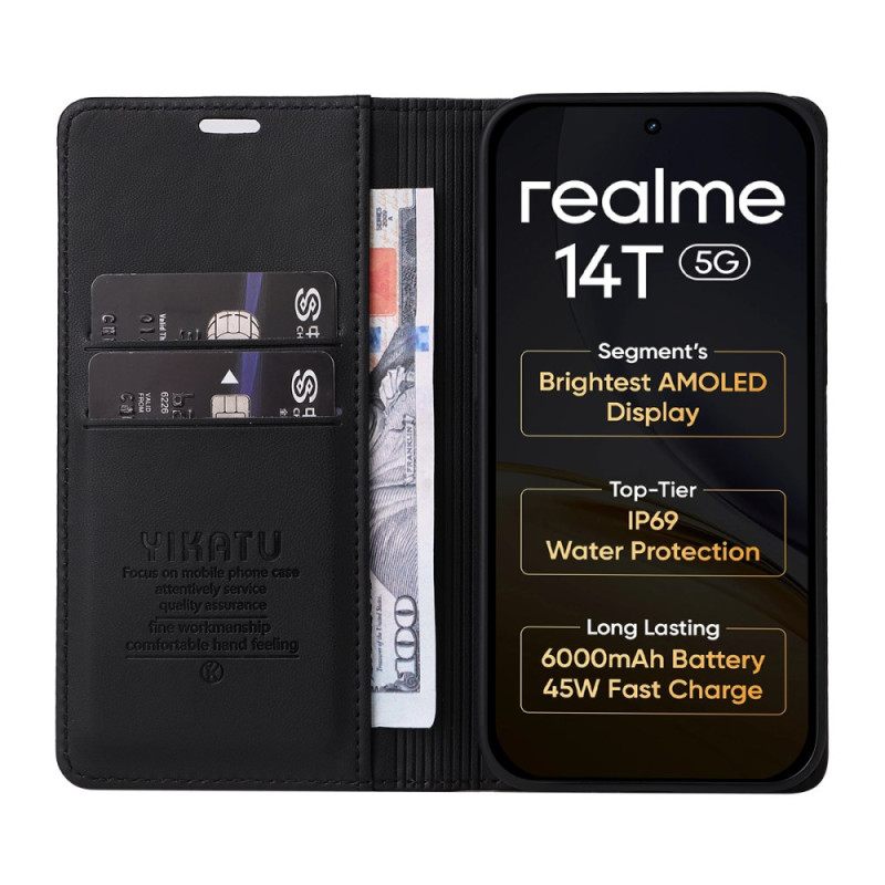 Folio-hoesje Realme 14 5g Yikatu Bescherming Hoesje