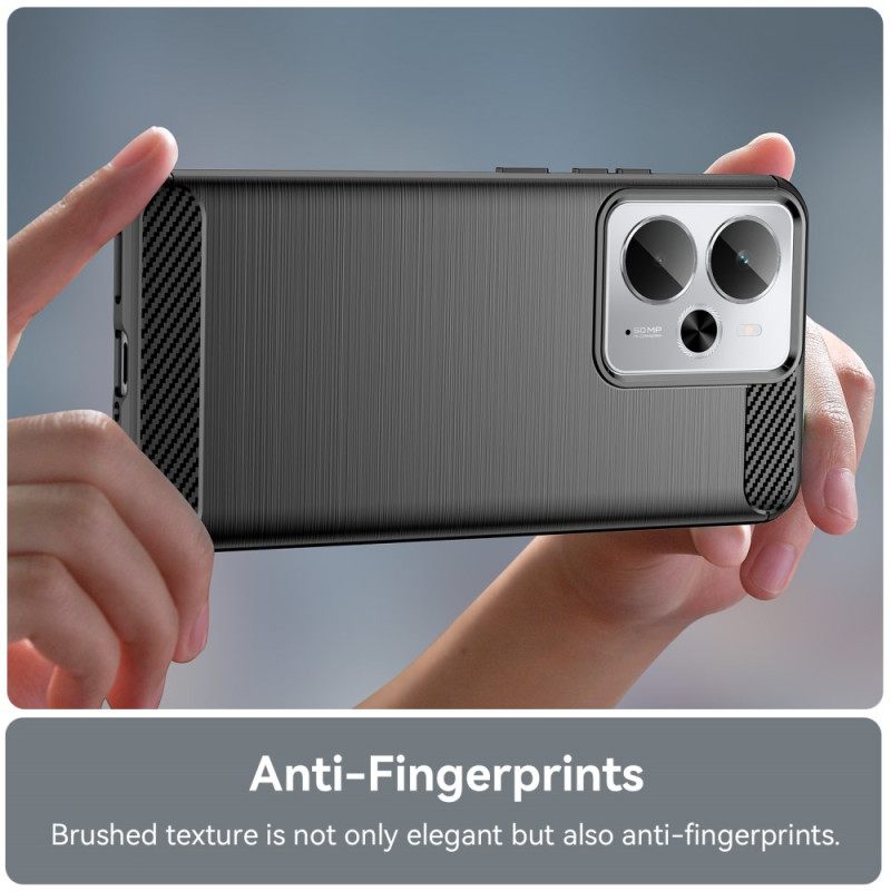 Hoesje Realme 14 5g Geborsteld Koolstofvezel