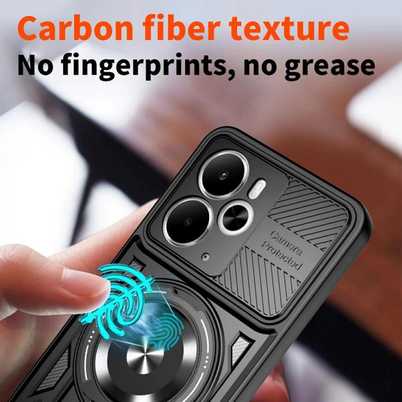 Hoesje Realme 14 5g Magnetisch Met Draaibare Standaard