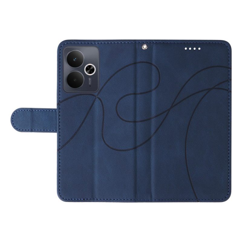 Leren Hoesje Realme 14 5g Golvend