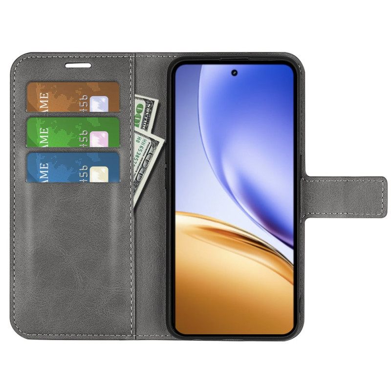 Leren Hoesje Realme 14 5g Leerstijl Bescherming Hoesje