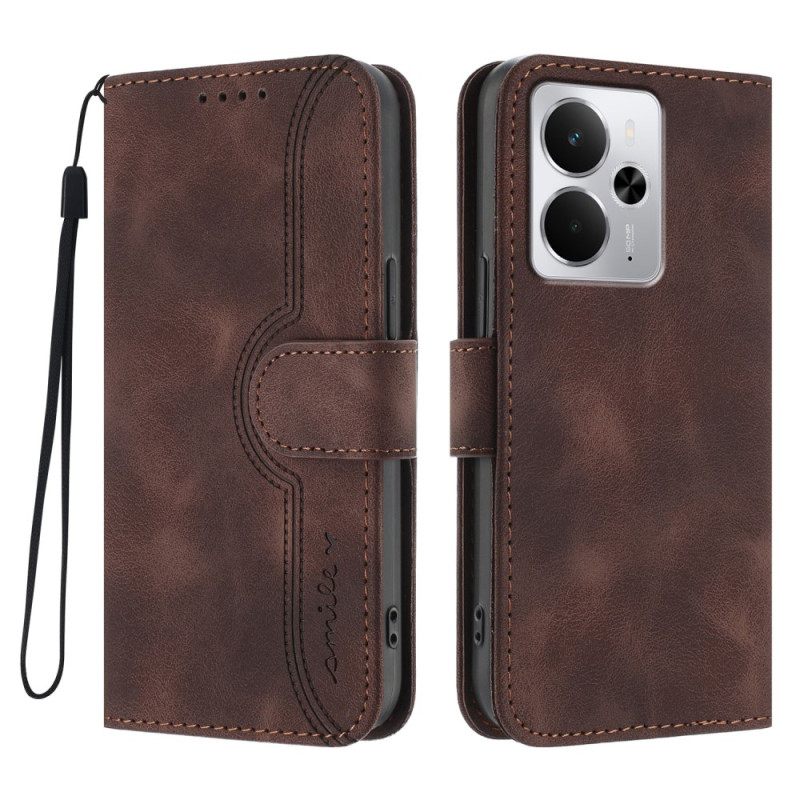 Leren Hoesje Voor Realme 14 5g Hartje