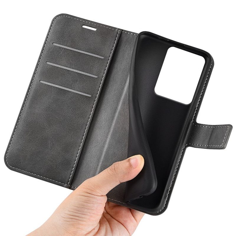 Leren Hoesje Voor Realme 14 5g Leerstijl