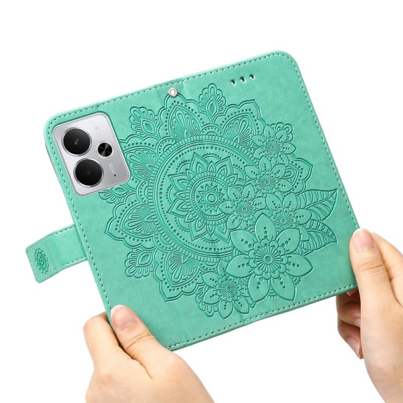 Leren Hoesje Voor Realme 14 5g Mandala Print