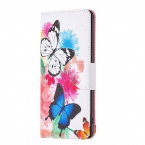 Bescherming Hoesje Realme Note 60x Aquarel Vlinders