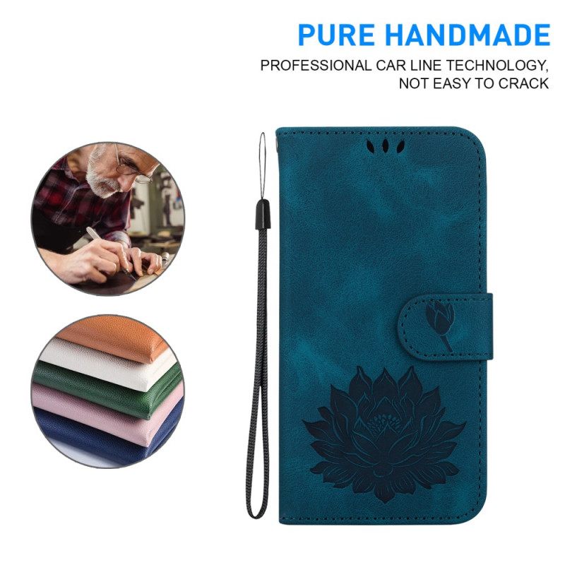 Flip Case Leren Realme Note 60x Lotus
