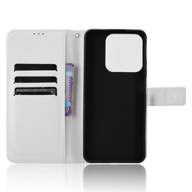 Folio-hoesje Realme Note 60x Telefoonhoesje Bandje Met Stippen