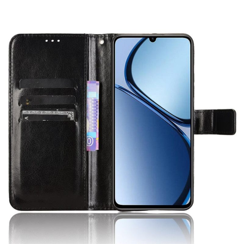 Leren Hoesje Realme Note 60x Opvallend Imitatieleer Bescherming Hoesje