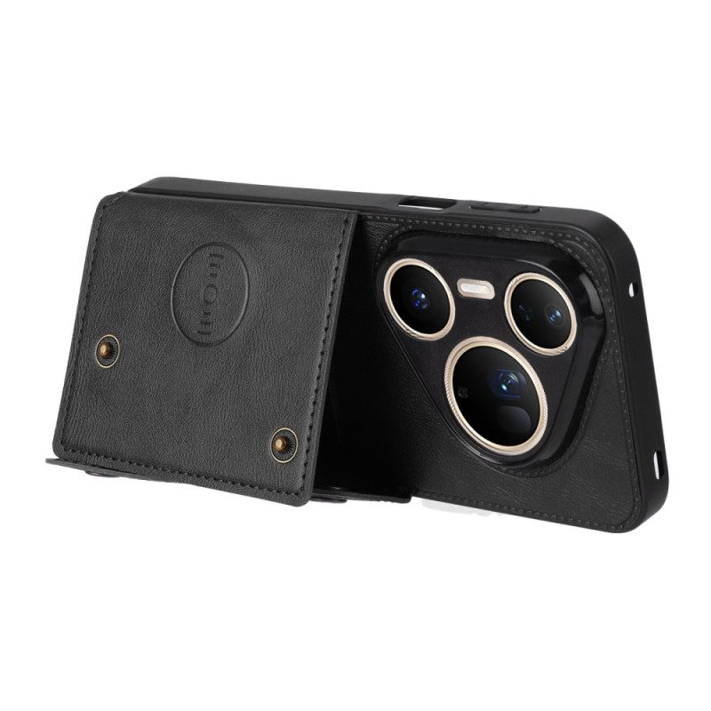 Case Hoesje Huawei Pura 80 Ultra Telefoonhoesje Kaarthouder Met Lederlook