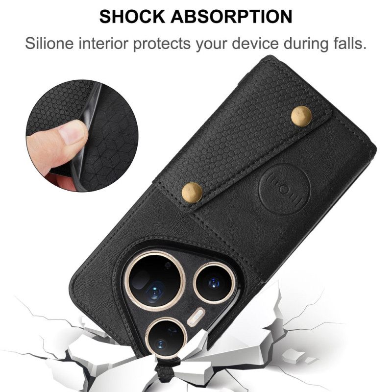 Case Hoesje Huawei Pura 80 Ultra Telefoonhoesje Kaarthouder Met Lederlook