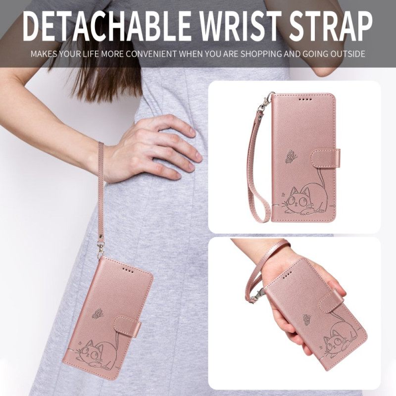 Folio-hoesje Huawei Pura 80 Ultra Telefoonhoesje Kat En Afbeelding