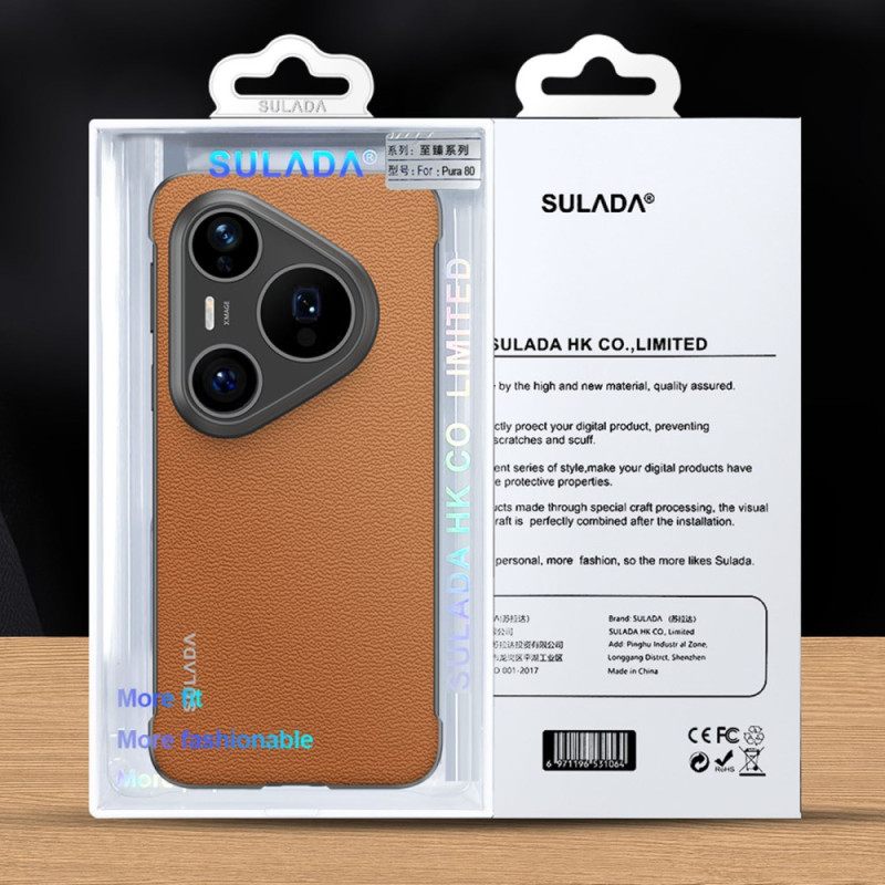 Hoesje Huawei Pura 80 Ultra Echt Sulada-leer