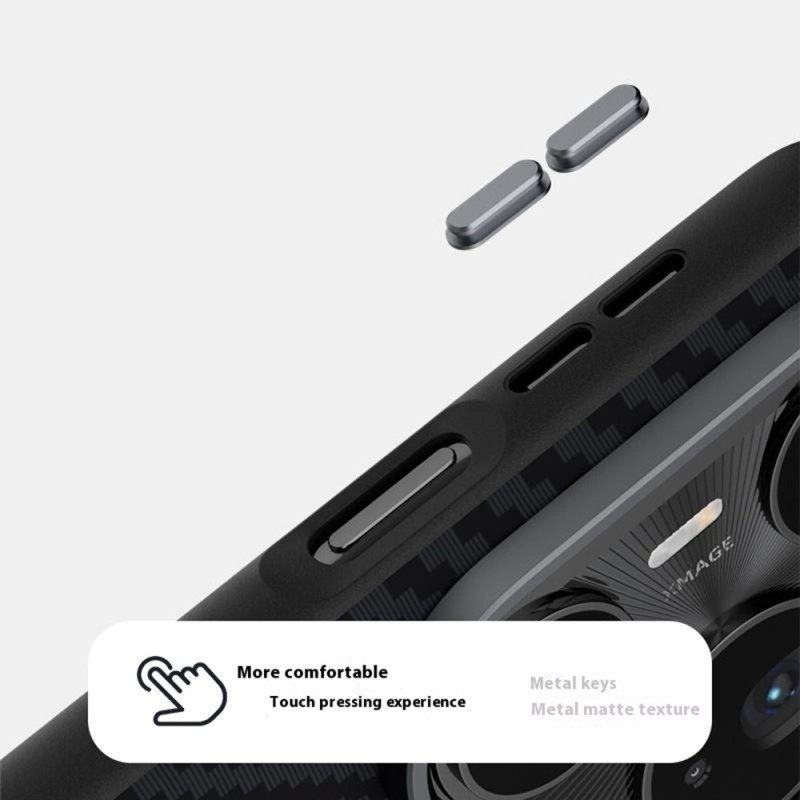 Hoesje Huawei Pura 80 Ultra Magsafe Koolstofvezel Abeel Bescherming Hoesje