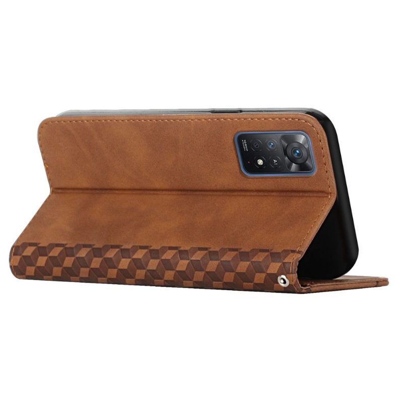 Folio-hoesje voor Xiaomi Redmi Note 11 Pro / 11 Pro 5G Kubusgeometrie