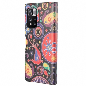 Folio-hoesje voor Xiaomi Redmi Note 11 Pro / 11 Pro 5G Paisley-bloem