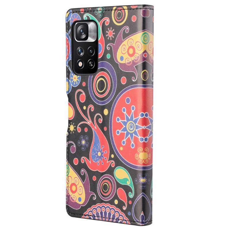 Folio-hoesje voor Xiaomi Redmi Note 11 Pro / 11 Pro 5G Paisley-bloem