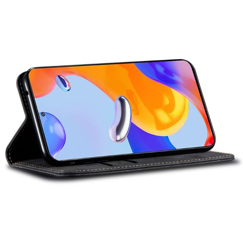 Leren Hoesje voor Xiaomi Redmi Note 11 Pro / 11 Pro 5G Bescherming De Giulia Style Jeans