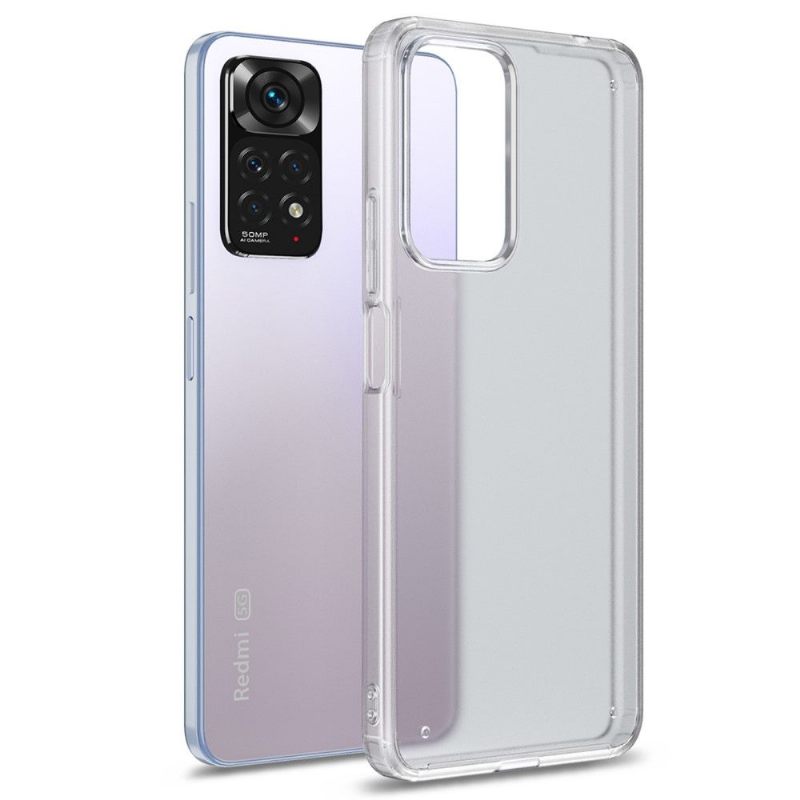 Telefoonhoesje voor Xiaomi Redmi Note 11 Pro / 11 Pro 5G Bescherming Armor Series Semi Clear