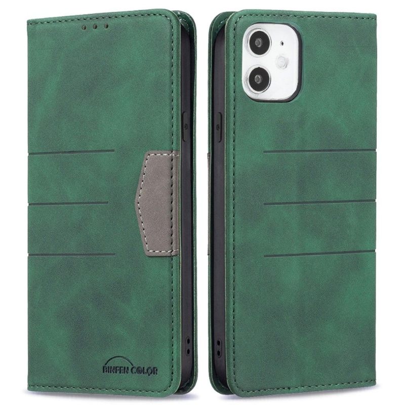 Folio-hoesje voor iPhone 11 Anti-fall Binfen Color Flip Faux Leather