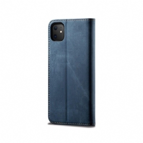 Folio-hoesje voor iPhone 11 Blauwe Jeans Stijl