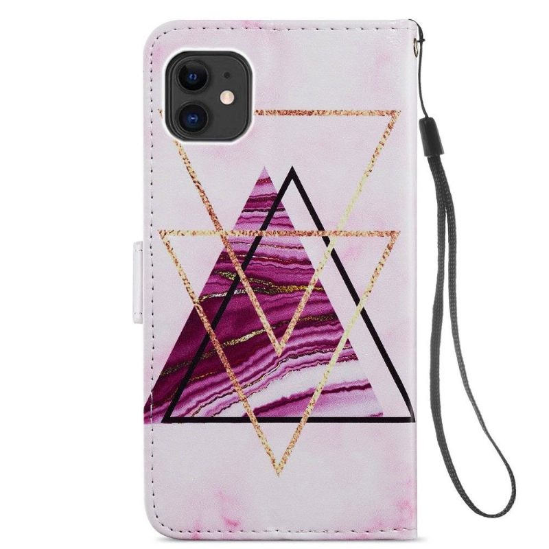 Folio-hoesje voor iPhone 11 Ontwerp Driehoeken