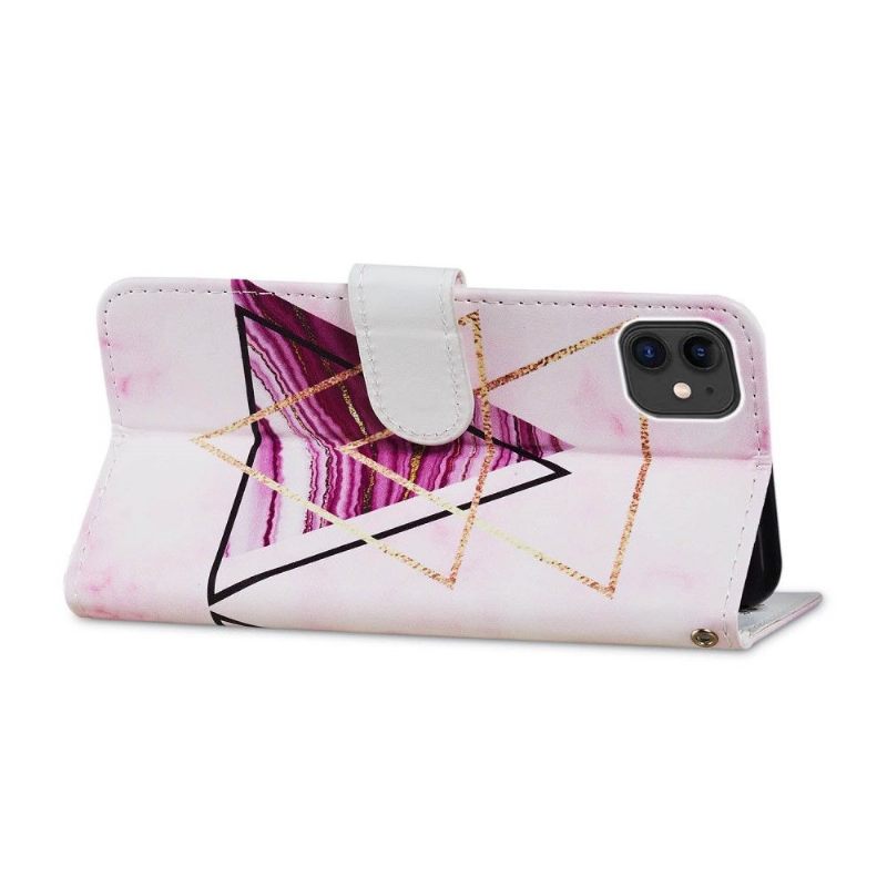 Folio-hoesje voor iPhone 11 Ontwerp Driehoeken