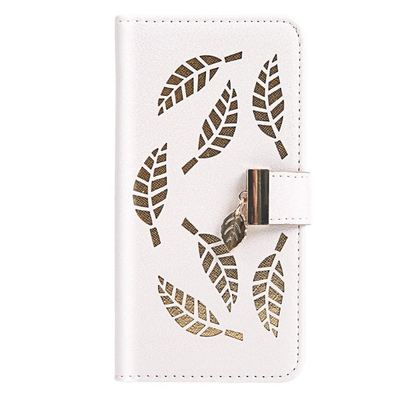 Folio-hoesje voor iPhone 11 Veerpatronen In Kunstleer