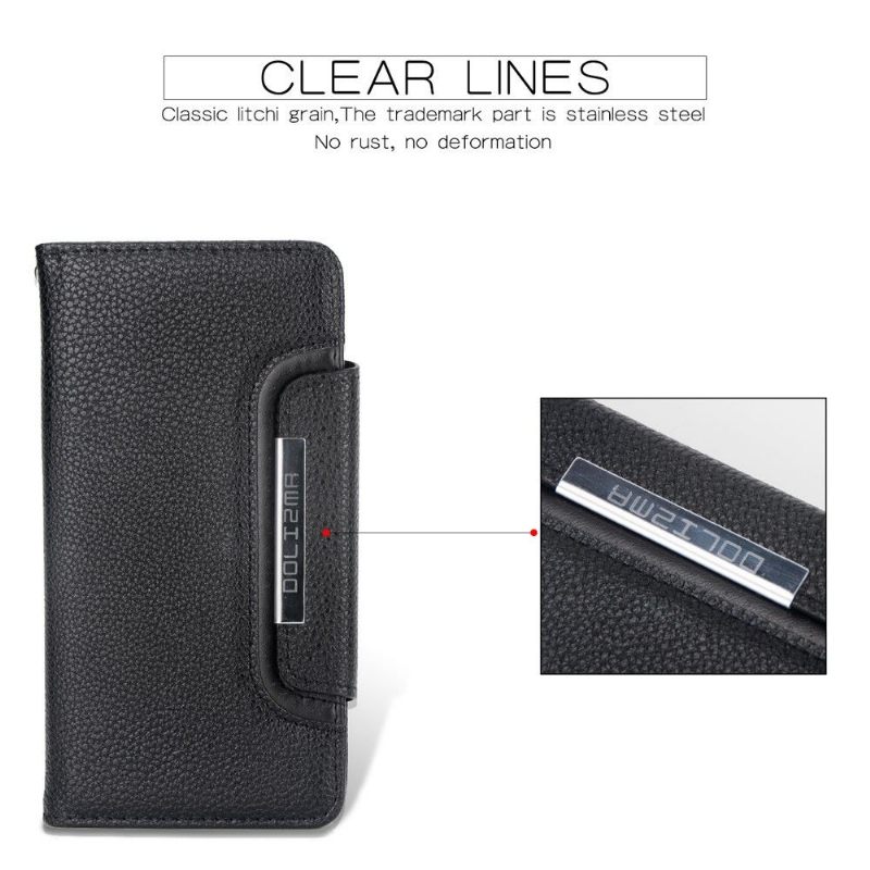 Hoesje Folio-hoesje voor iPhone 11 Anti-fall 2 in 1 Generfd Leereffect