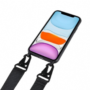 Hoesje voor iPhone 11 Bescherming Hoesje Bescherming Met Lanyard