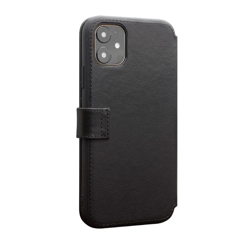 Hoesje voor iPhone 11 Folio-hoesje Echt Leer