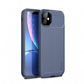 Hoesje voor iPhone 11 Ipaky-koolstofvezelcoating