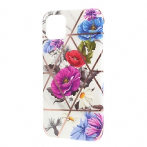 Hoesje voor iPhone 11 Siliconen Kleurrijke Bloemen