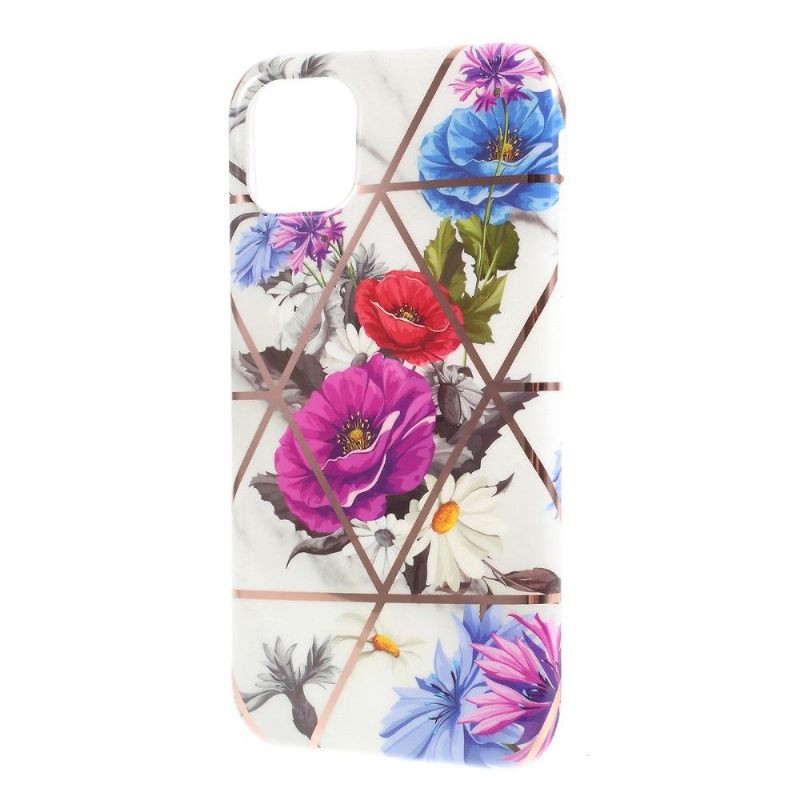 Hoesje voor iPhone 11 Siliconen Kleurrijke Bloemen