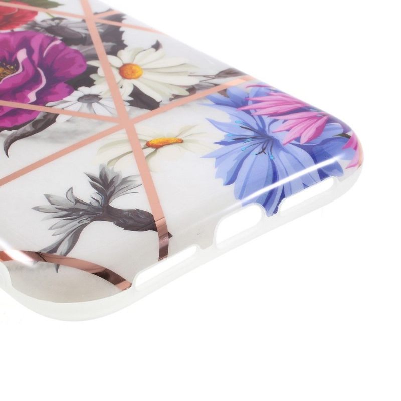 Hoesje voor iPhone 11 Siliconen Kleurrijke Bloemen