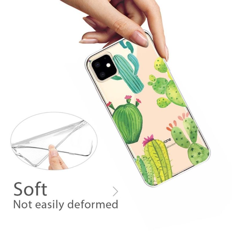 Hoesje voor iPhone 11 Transparante Cactus